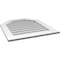 Ekena Millwork Octagonal Top Surface Mount PVC Gable Vent w/ 3-1/2"W x 1"P Standard Frame, 28"W x 32"H GVPOT28X3201SN - alternate 3